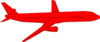 Red Jet Clip Art