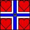 Norway (hearts) Clip Art