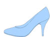 Blue Shoe Clip Art