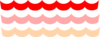 Wave Pattern Red Clip Art