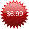 $6.99 Red Star Price Tag Clip Art