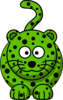 Green Leopard Clip Art