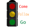 Traffic Light With Words Clip Art