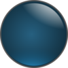 Glossy Blue Ball  Clip Art