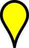 Yellow Google Map Pin Clip Art