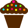 Polka Dot Cupcake Clip Art