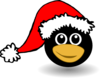 Santa Penguin Clip Art