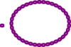 Purple Oval Rope Border Clip Art