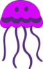 Cute Purple Jellyfish Clip Art