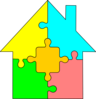 House Puzzle Clip Art
