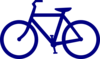 Blue Bike Clip Art