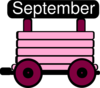 Loco Train Carriage Pink Clip Art