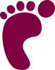 Wine Footprint Clip Art