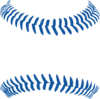 Blue Option 3 Stitching Baseball Clip Art
