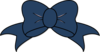 Dark Blue Bow Clip Art