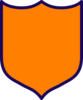 Orange Shield Clip Art