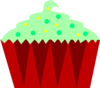 Christmas Cupcake  Clip Art