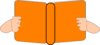 Orange Book Clip Art