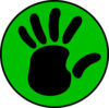 Green Hand Clip Art