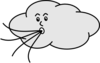 Wind Blowing Cloud Clip Art