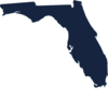 Dark Blue Florida Clip Art