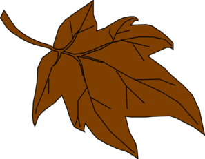 brown leaves clip art