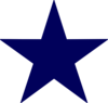 Dark Blue Star Clip Art