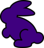 Dark Purple Bunny Clip Art