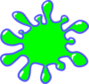 Green Splatter Clip Art