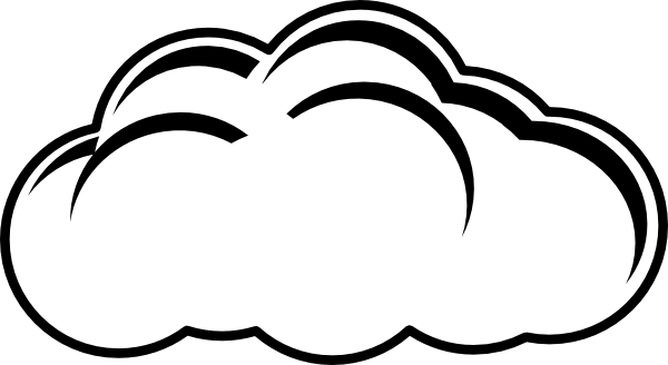 cloud outline clip art