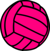 Pink Volleyball Clip Art