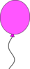 Pink Ballon String Clip Art