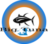 Big Tuna Frisbee Design Clip Art