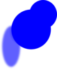 Thumbtack Blue Blue Clip Art