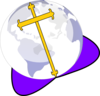 Cross And Globe Clip Art