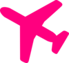 Pink Airplane Clip Art