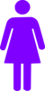 Purple Girl Figure Clip Art