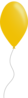 Yellow Balloon Clip Art