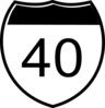 I-40 Sign Clip Art