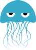 Blue Jellyfish Clip Art
