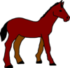 Red Brown Horse Clip Art