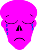 Pink Sad Clip Art