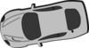 Gray Car - Top View - 190 Clip Art