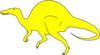 Yellow Spinosaurus Clip Art