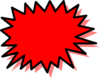 Red Explosion Blank Pow Clip Art