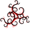Red Swirls Clip Art