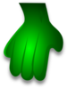 Green Monster Hand Clip Art