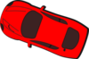 Red Car - Top View - 160 Clip Art