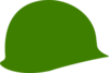 Green Soldier Helmet Clip Art