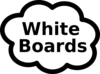 White Boards Sign Clip Art